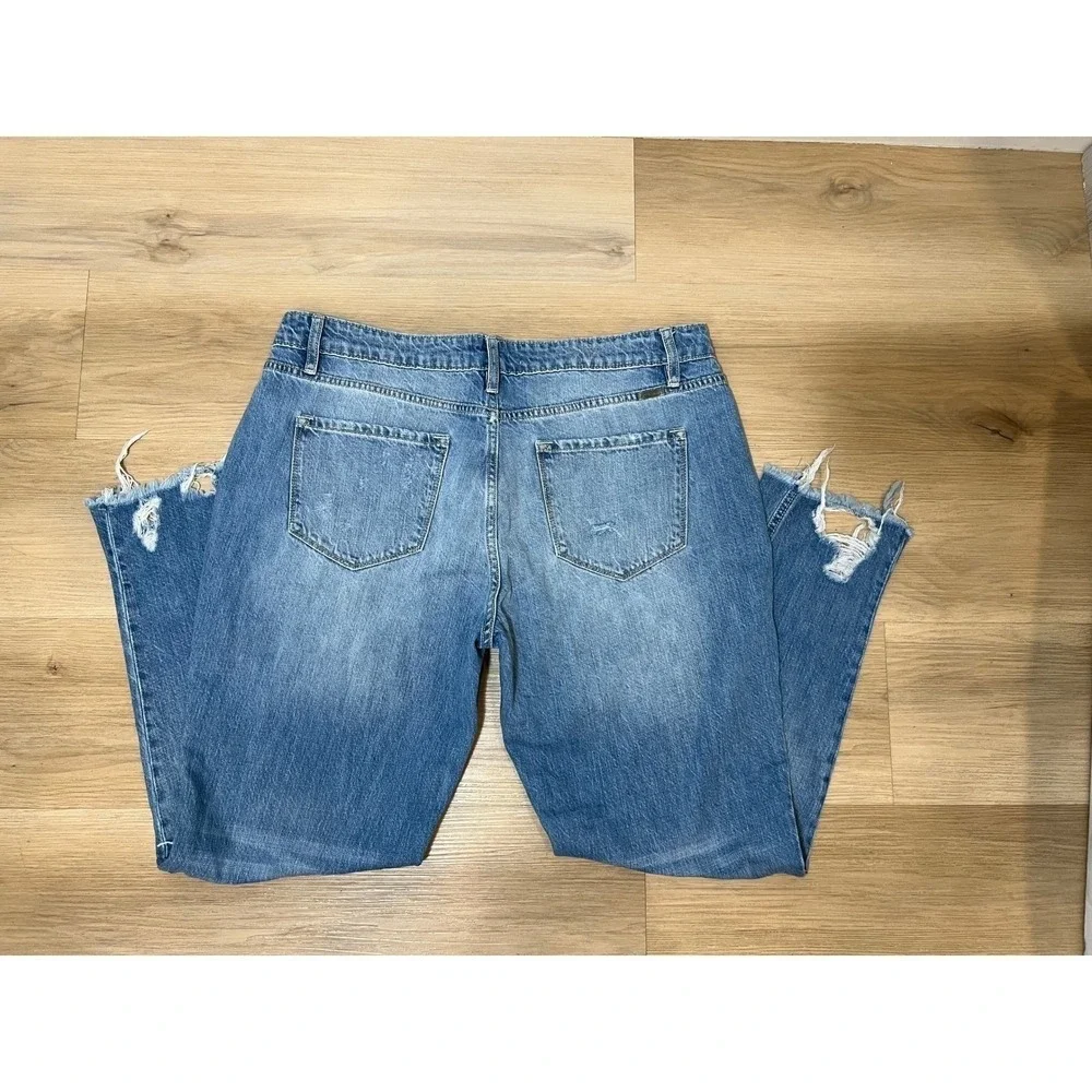 Women's Distressed‎ Frayed Hem Ankle Skinny Jeans 13/30 (inseam 27.5 waist 17.5)
